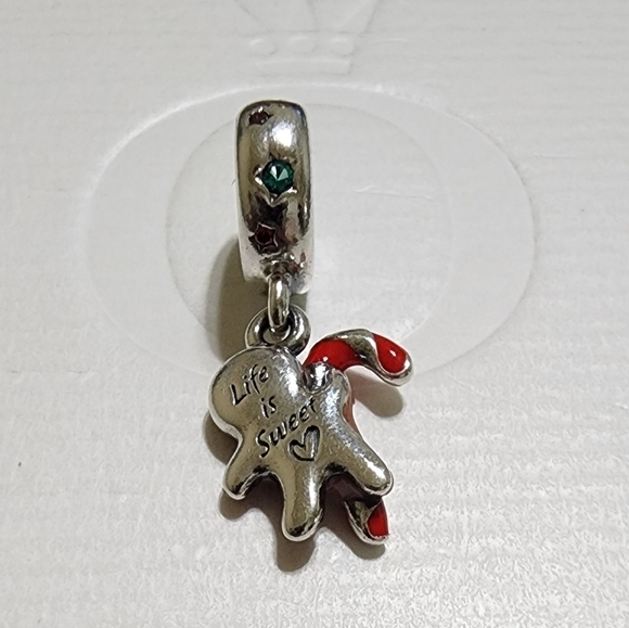Pandora Gingerbread Man Dangle Charm - Picture 6 of 7